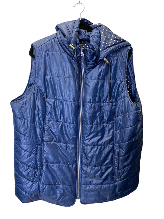 VEST PUFFER & QUILTED   CMC in BLUE, Size: 2X