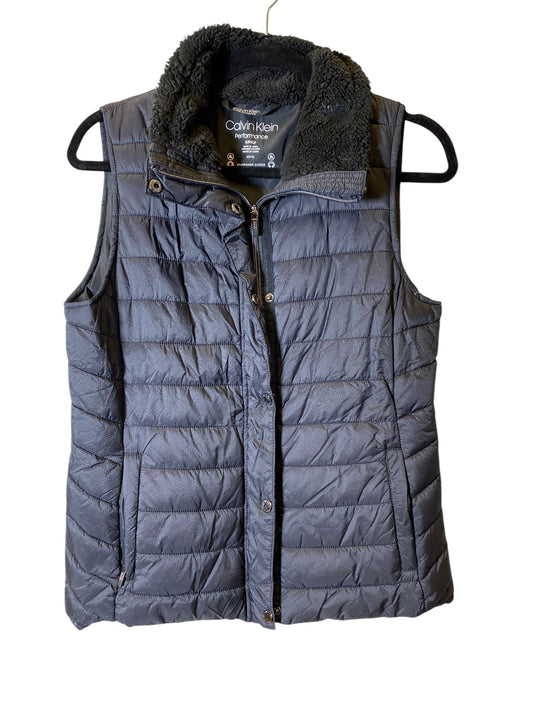 Vest Puffer & Quilted By Calvin Klein In Black, Size: S