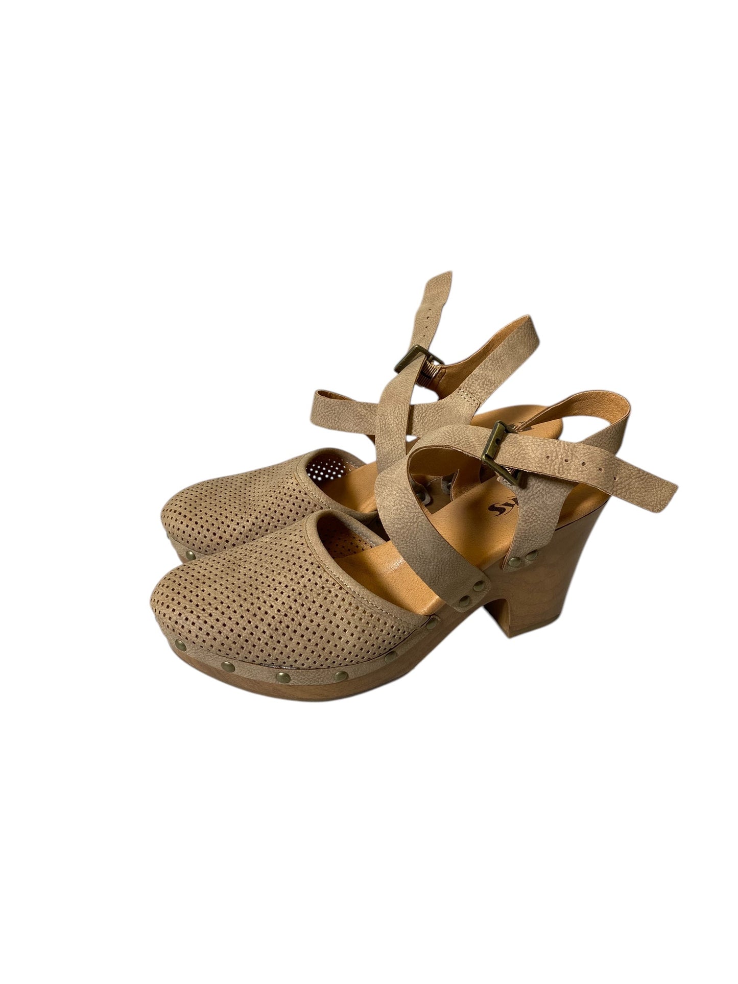 Shoes Heels Block By Korks In Beige, Size: 8