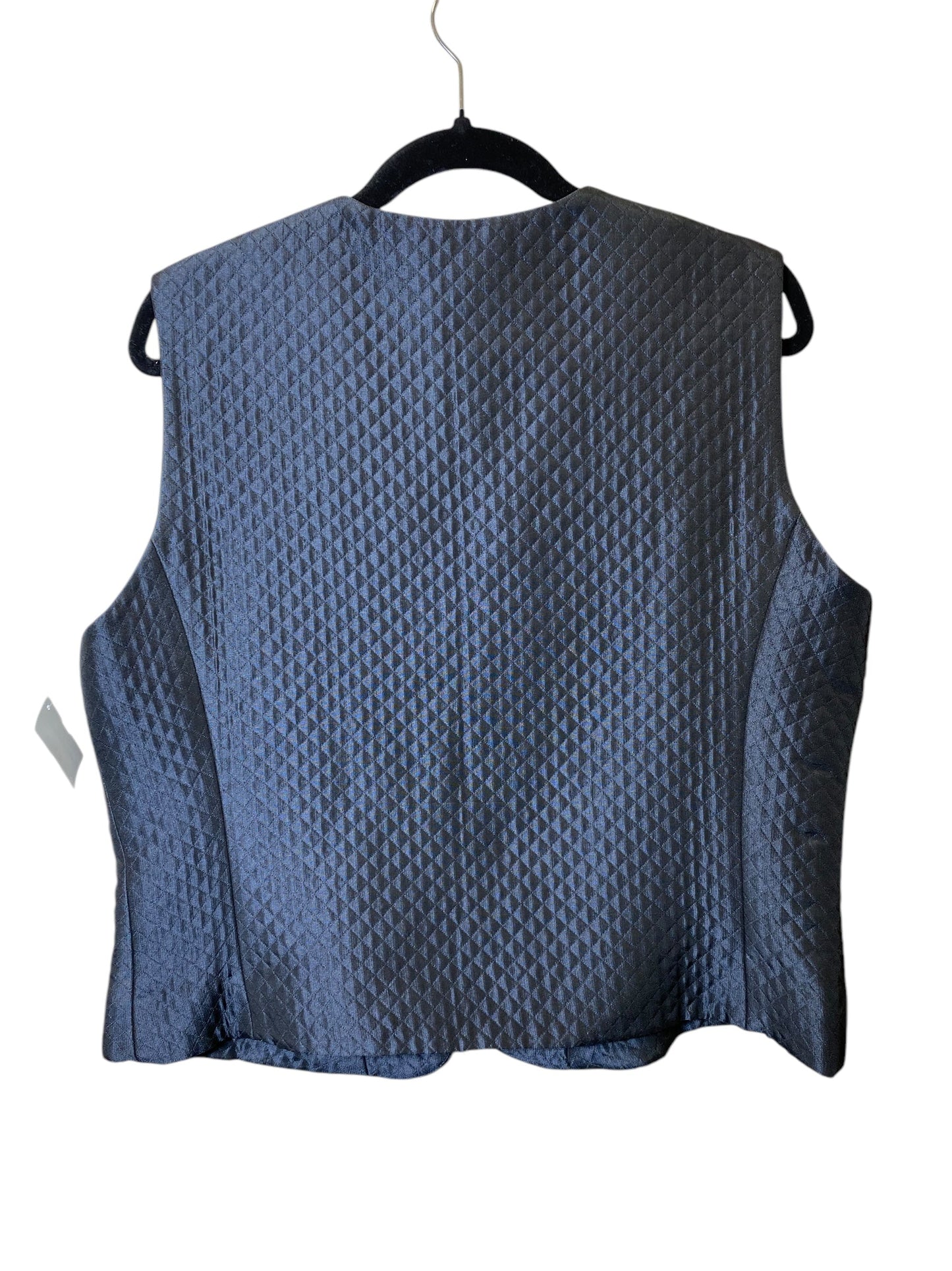 Vest Other By Liz Claiborne In Navy, Size: L