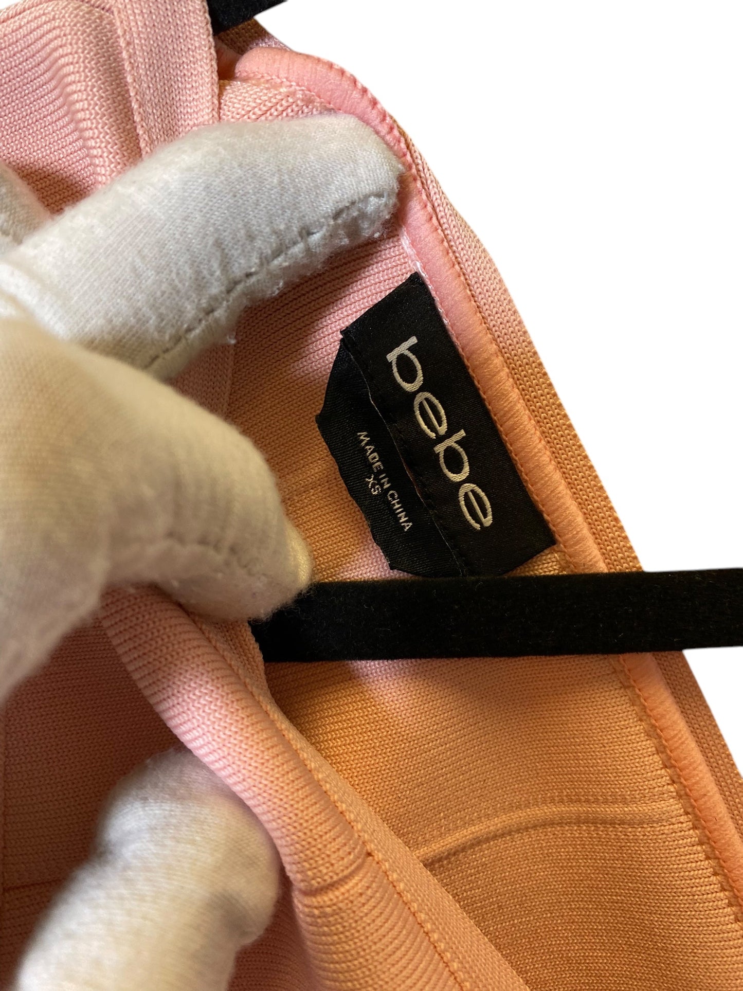 Dress Casual Midi By Bebe In Pink, Size: Xs