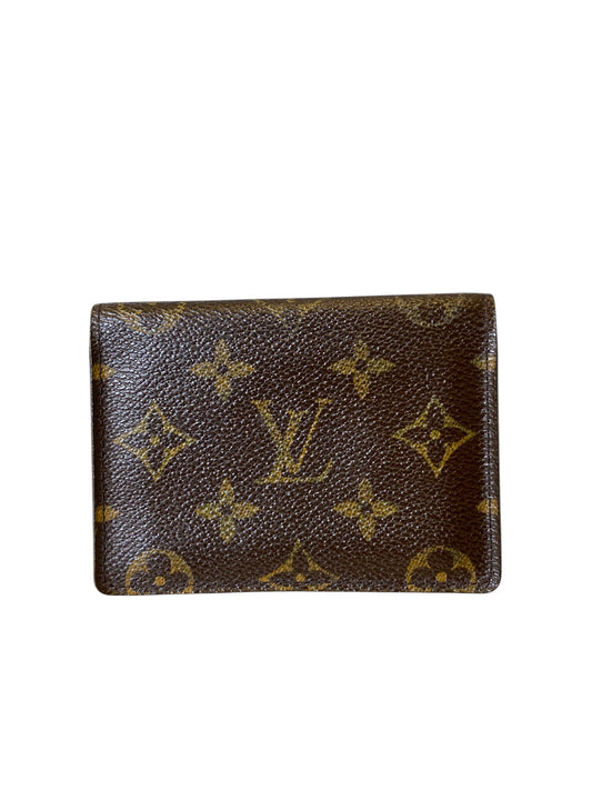 Id/card Holder Luxury Designer By Louis Vuitton, Size: Small