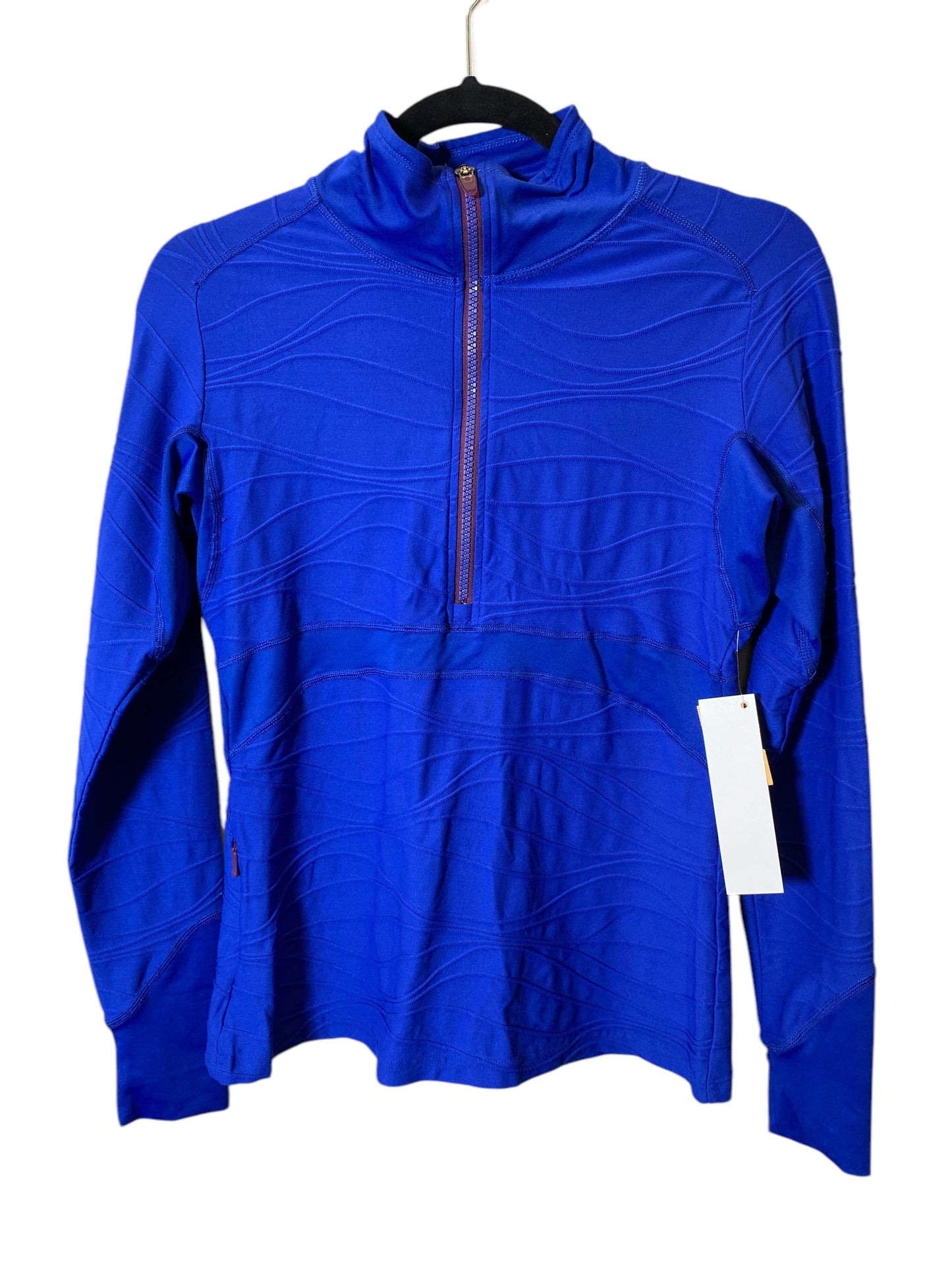 Athletic Top Long Sleeve Collar By Title Nine In Blue, Size: S