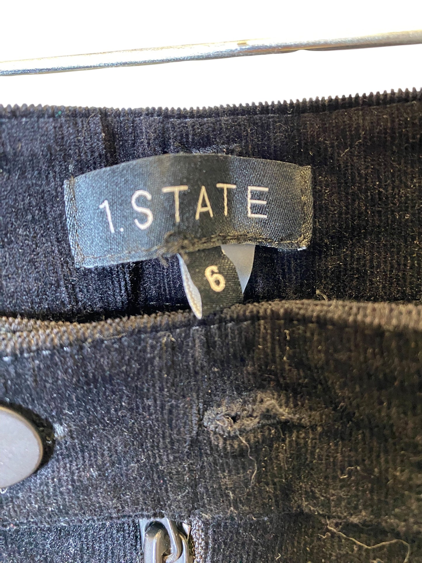 Pants Corduroy By 1.state In Black, Size: 6