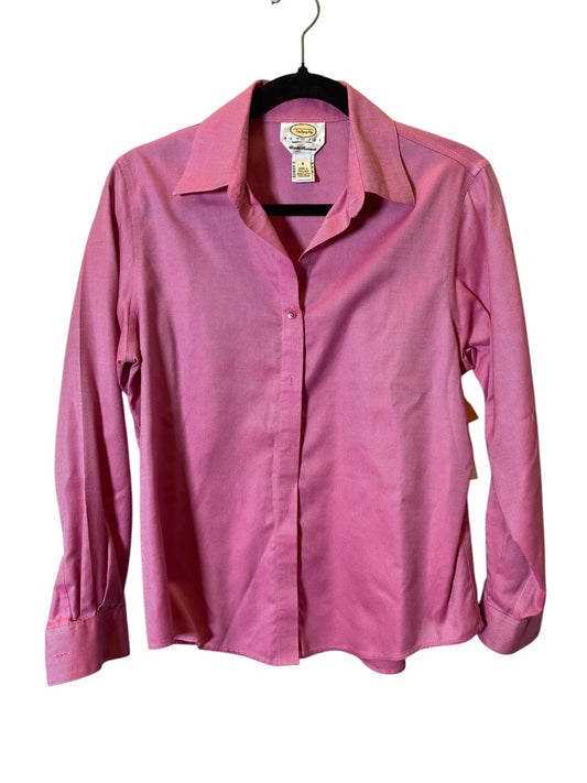 Blouse Long Sleeve By Talbots In Pink, Size: M