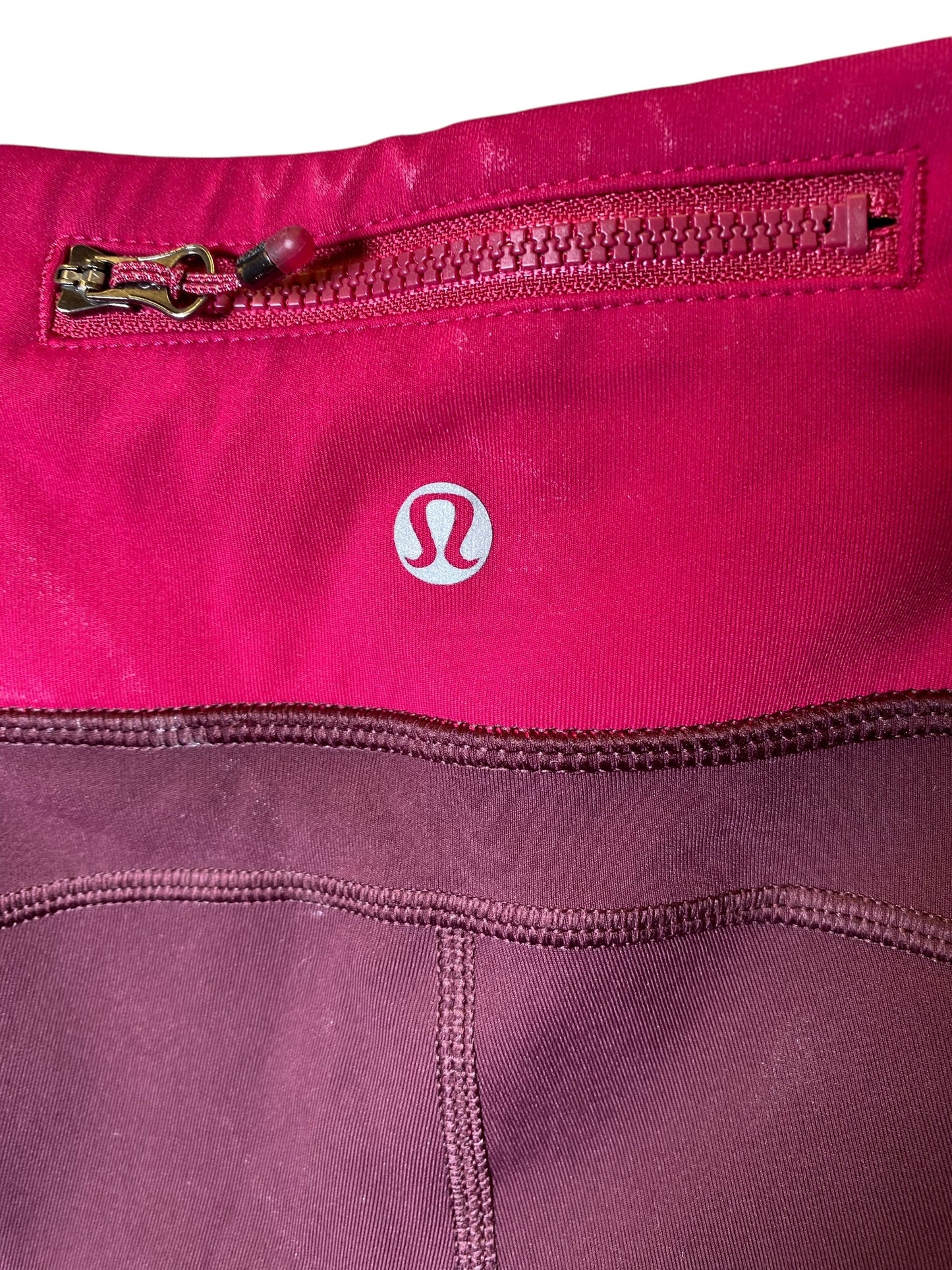 Athletic Leggings Capris By Lululemon In Pink, Size: S
