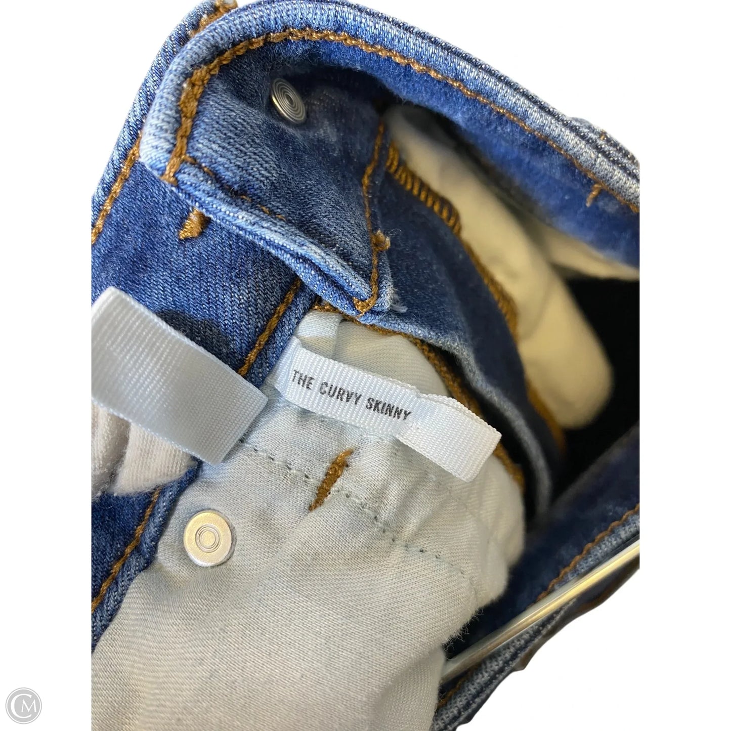 Jeans Skinny By Loft In Blue Denim, Size: 10