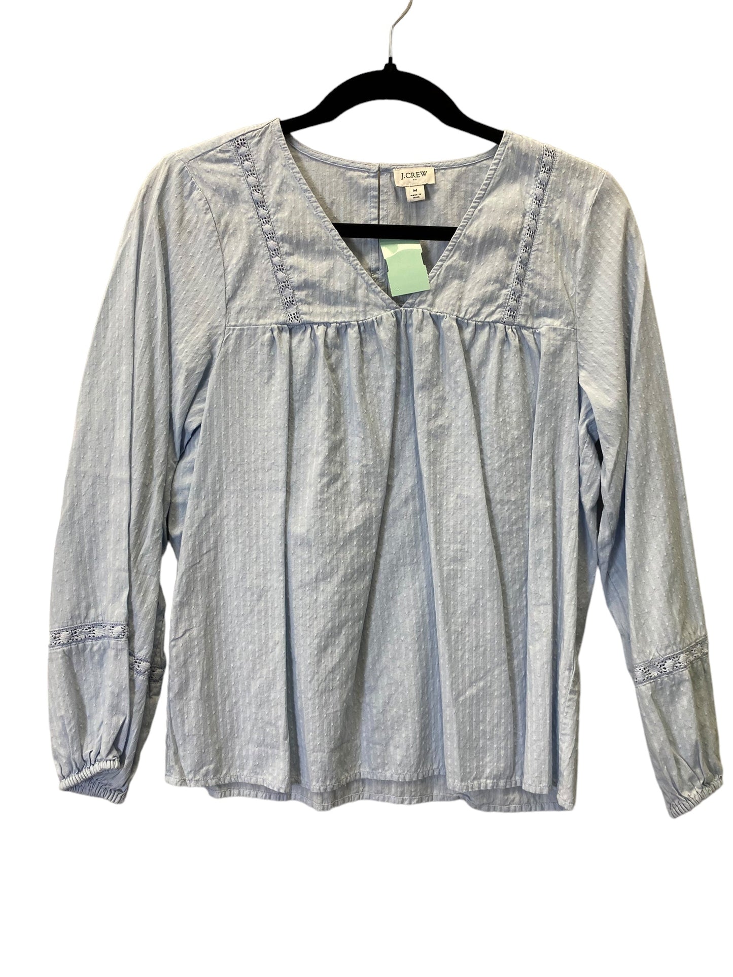 Blue Top Long Sleeve J. Crew, Size M