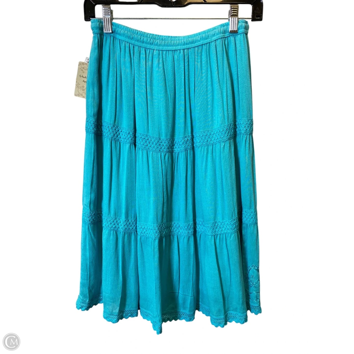 Skirt Midi By Studio West In Aqua, Size: PS