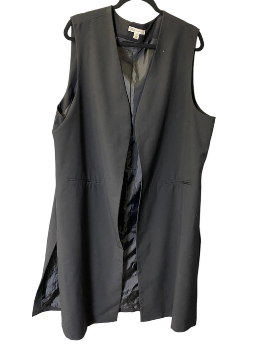 Vest Other By Cato In Black, Size: 3x