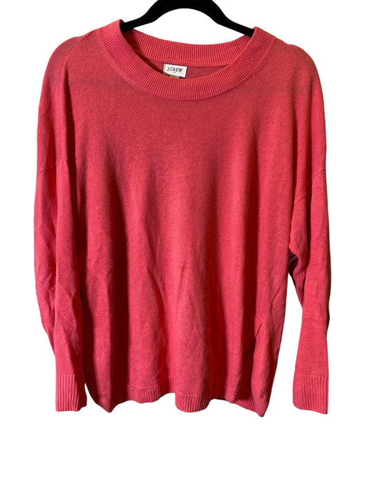 Top Long Sleeve By J. Crew In Pink, Size: M