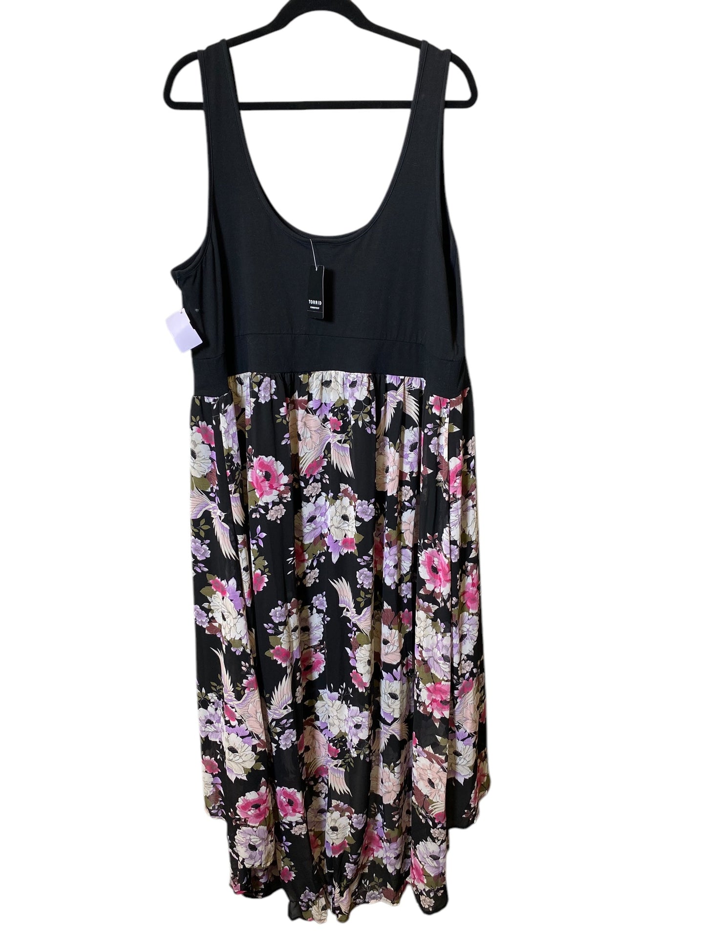 Dress Party Midi By Torrid In Floral Print, Size: 3x