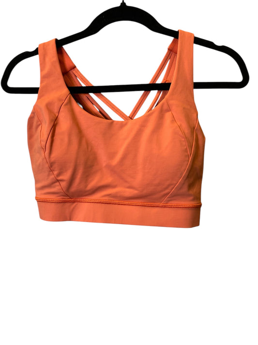 Athletic Bra By Lululemon In Orange, Size: L