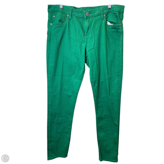 Jeans Skinny By Kut In Green, Size: 14