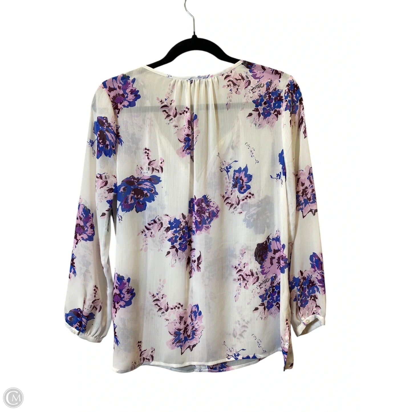 Top Long Sleeve By Lucky Brand In Floral Print, Size: S