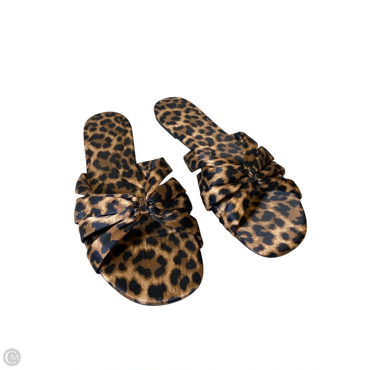 Sandals Flats By Zara In Animal Print, Size: 10.5