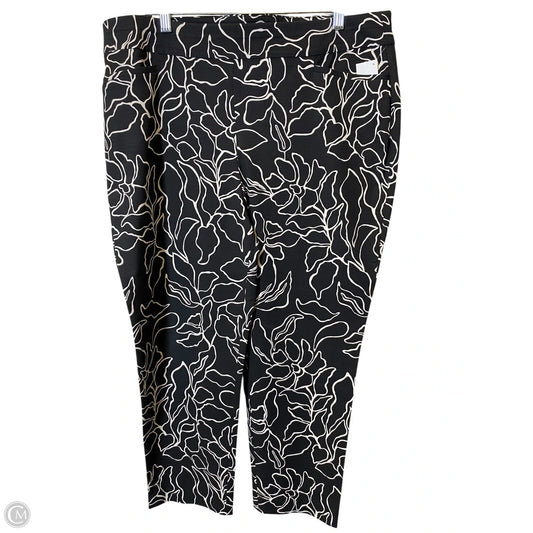 Capris By Chicos In Black & White, Size: 16