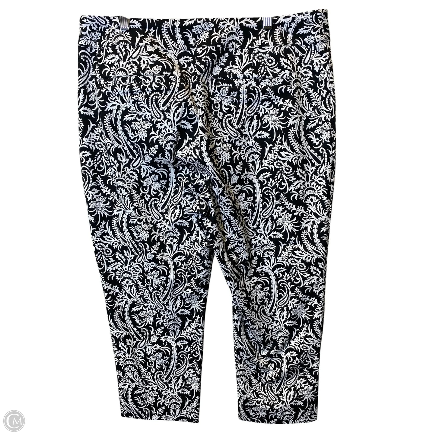 Capris By Soft Surroundings In Black & White, Size: Xl
