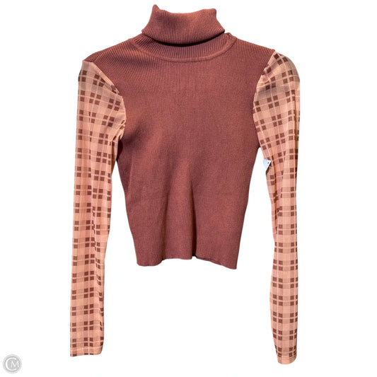 Top Long Sleeve By Zara In Pink, Size: M