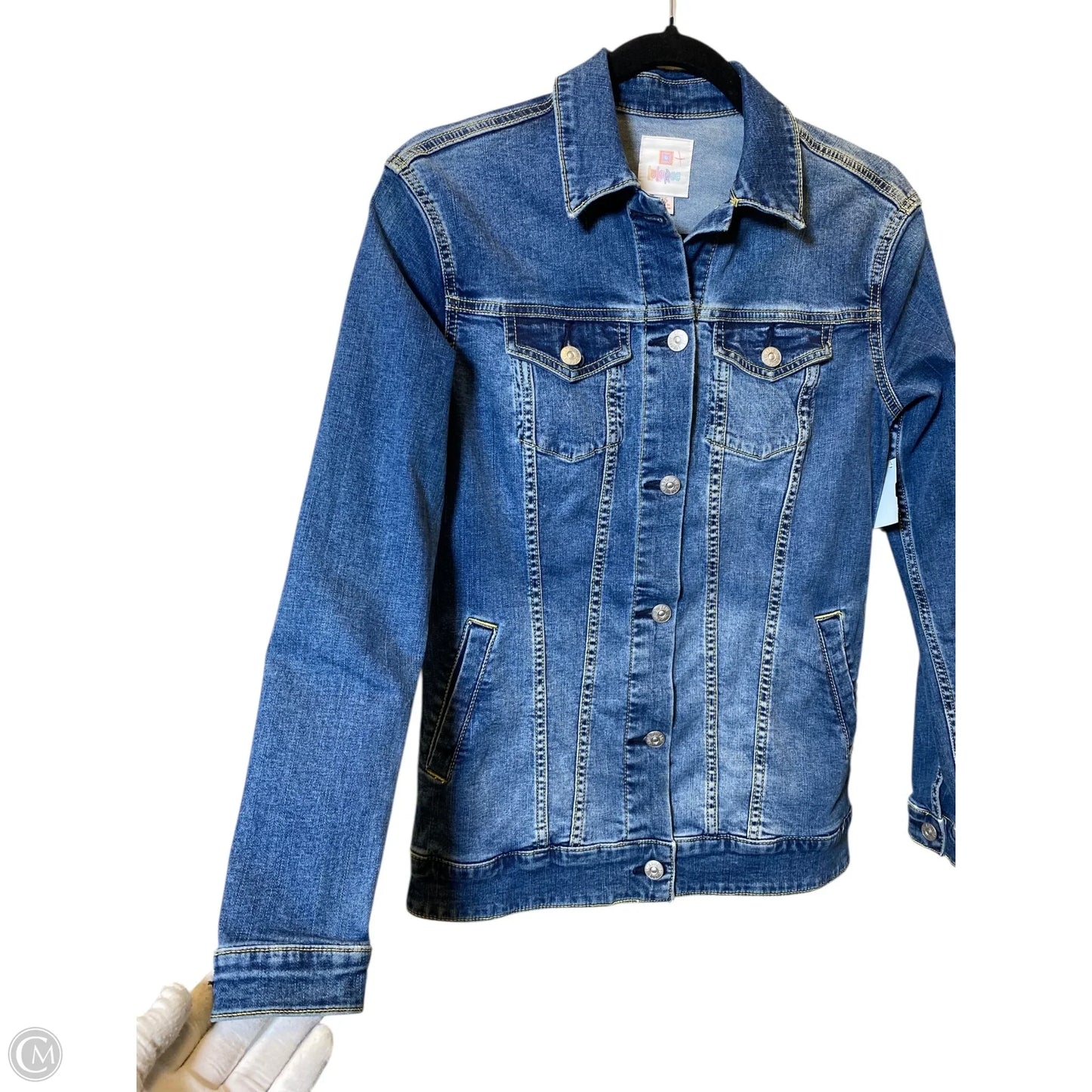 Jacket Denim By Lularoe In Blue Denim, Size: Xs