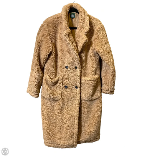 Jacket Faux Fur & Sherpa By Wild Fable In Brown, Size: S