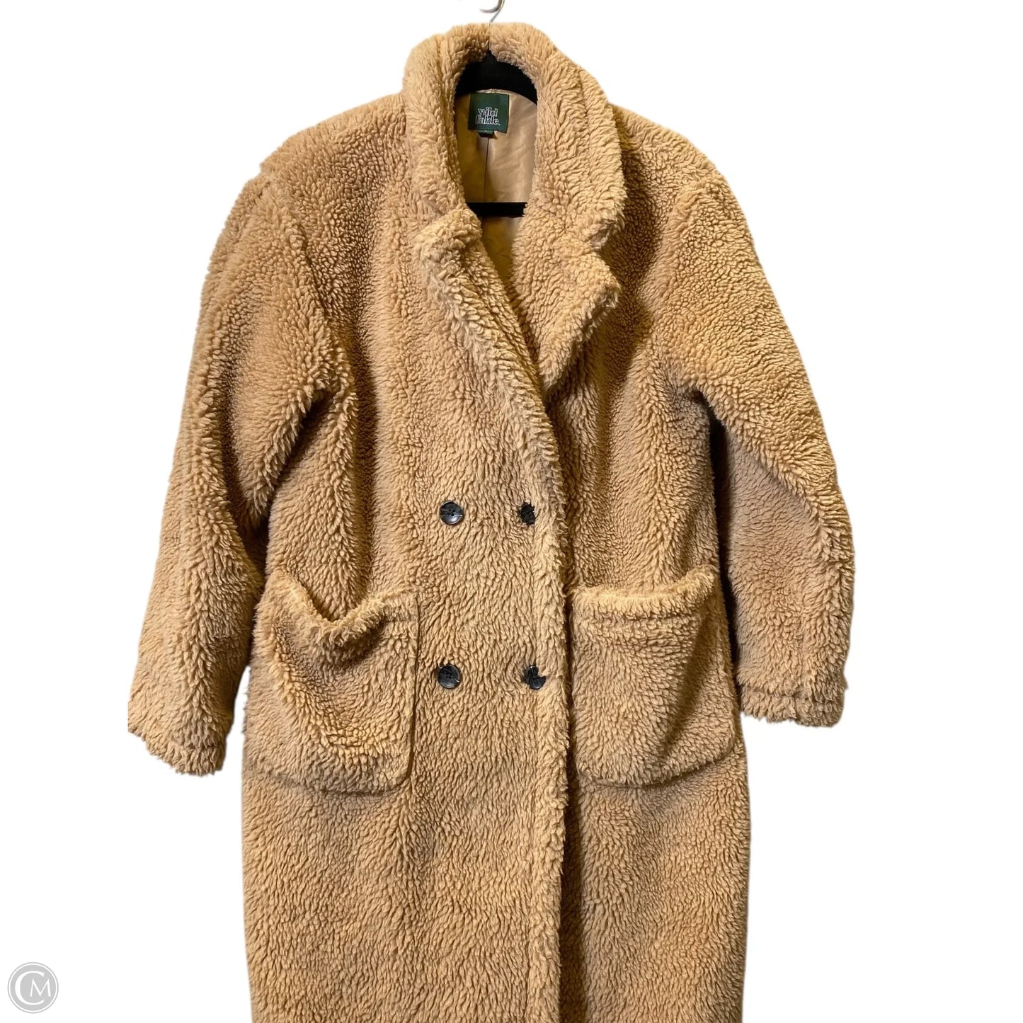 Jacket Faux Fur & Sherpa By Wild Fable In Brown, Size: S