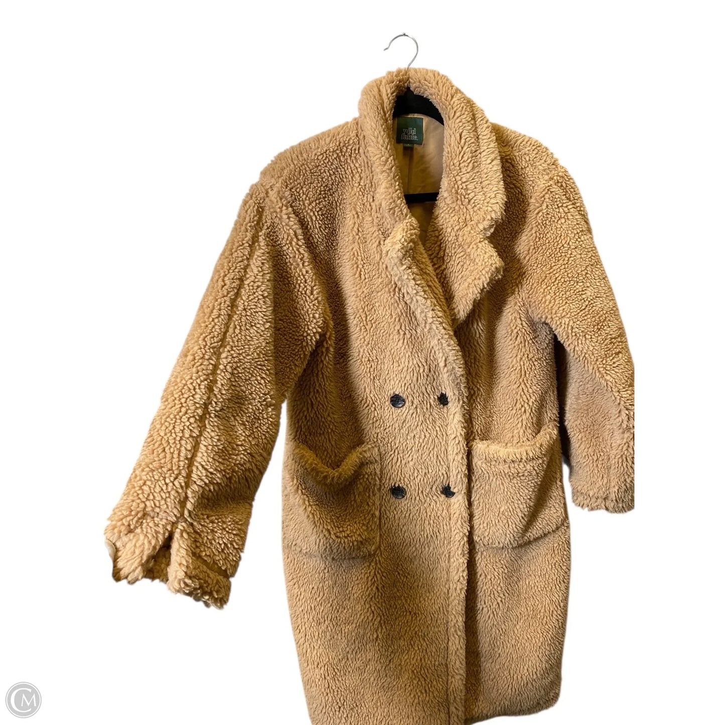 Jacket Faux Fur & Sherpa By Wild Fable In Brown, Size: S