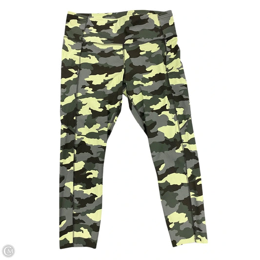 Athletic Leggings Capris By Lululemon In Camouflage Print, Size: 12