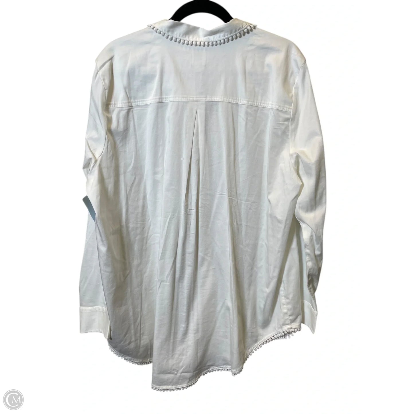 Top Long Sleeve By Nic + Zoe In Cream, Size: Xl