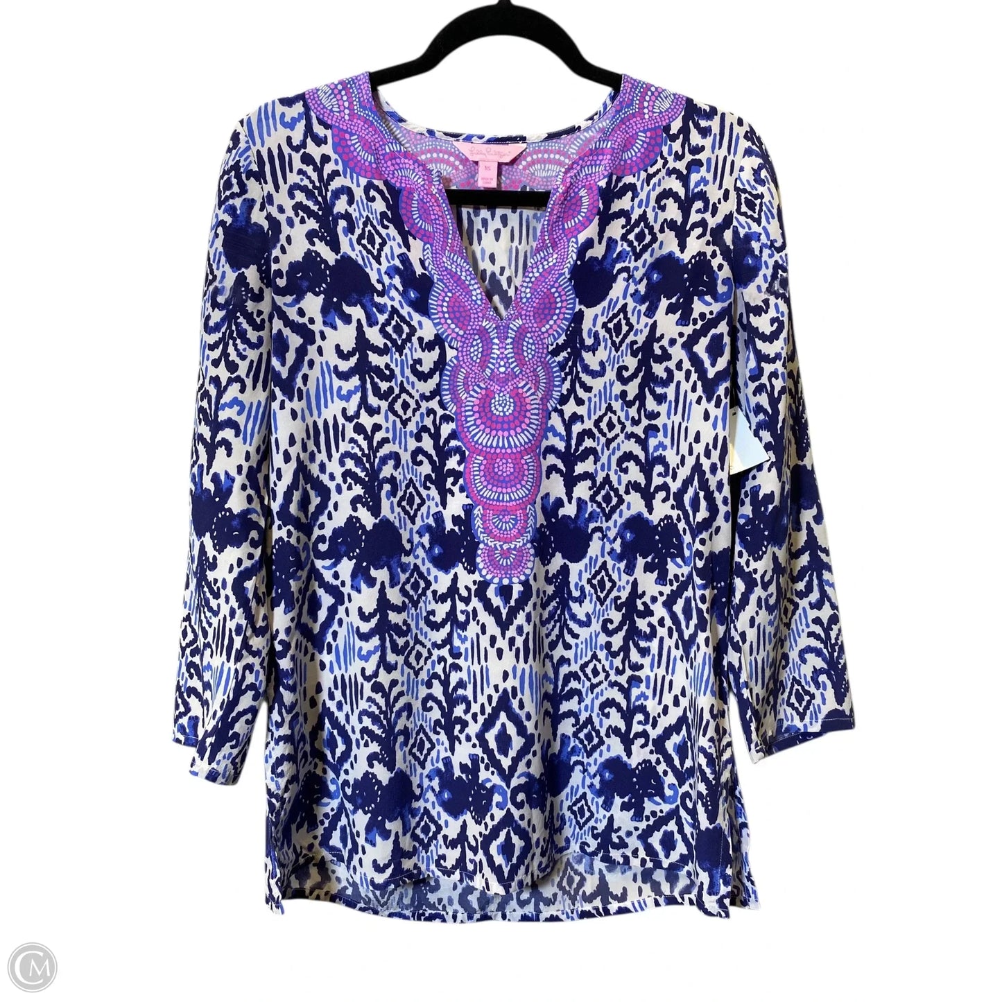 Blouse Designer By Lilly Pulitzer In Multi-colored, Size: Xs