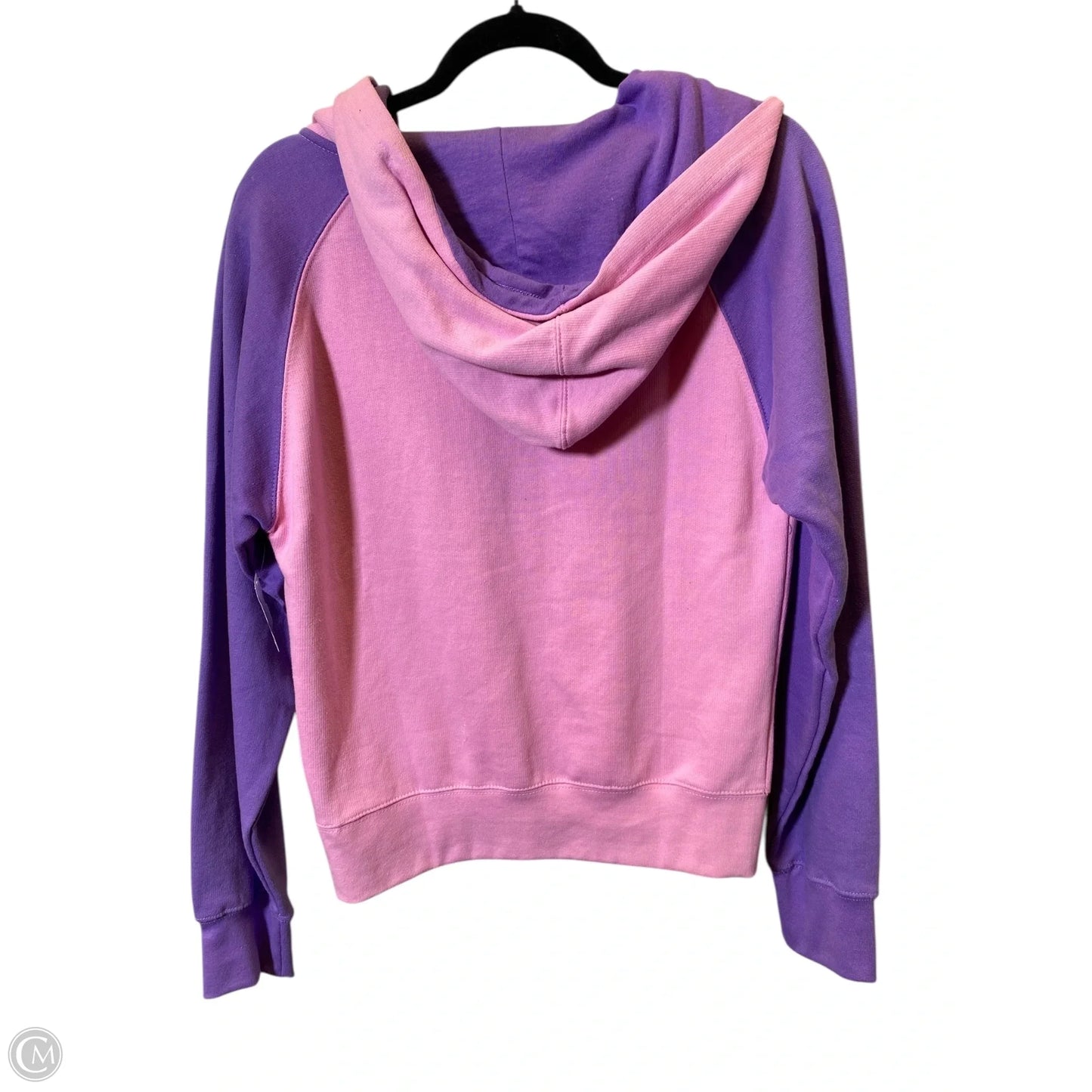 Sweatshirt Hoodie By Clothes Mentor In Pink & Purple, Size: M