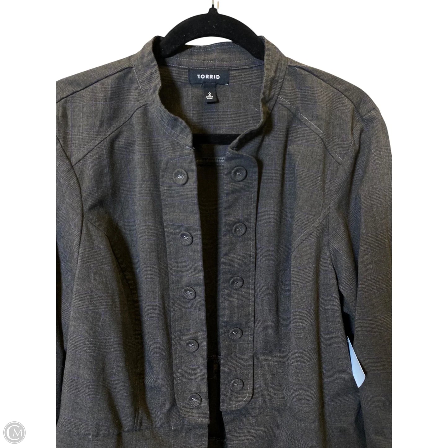 Blazer By Torrid In Grey, Size: 2x