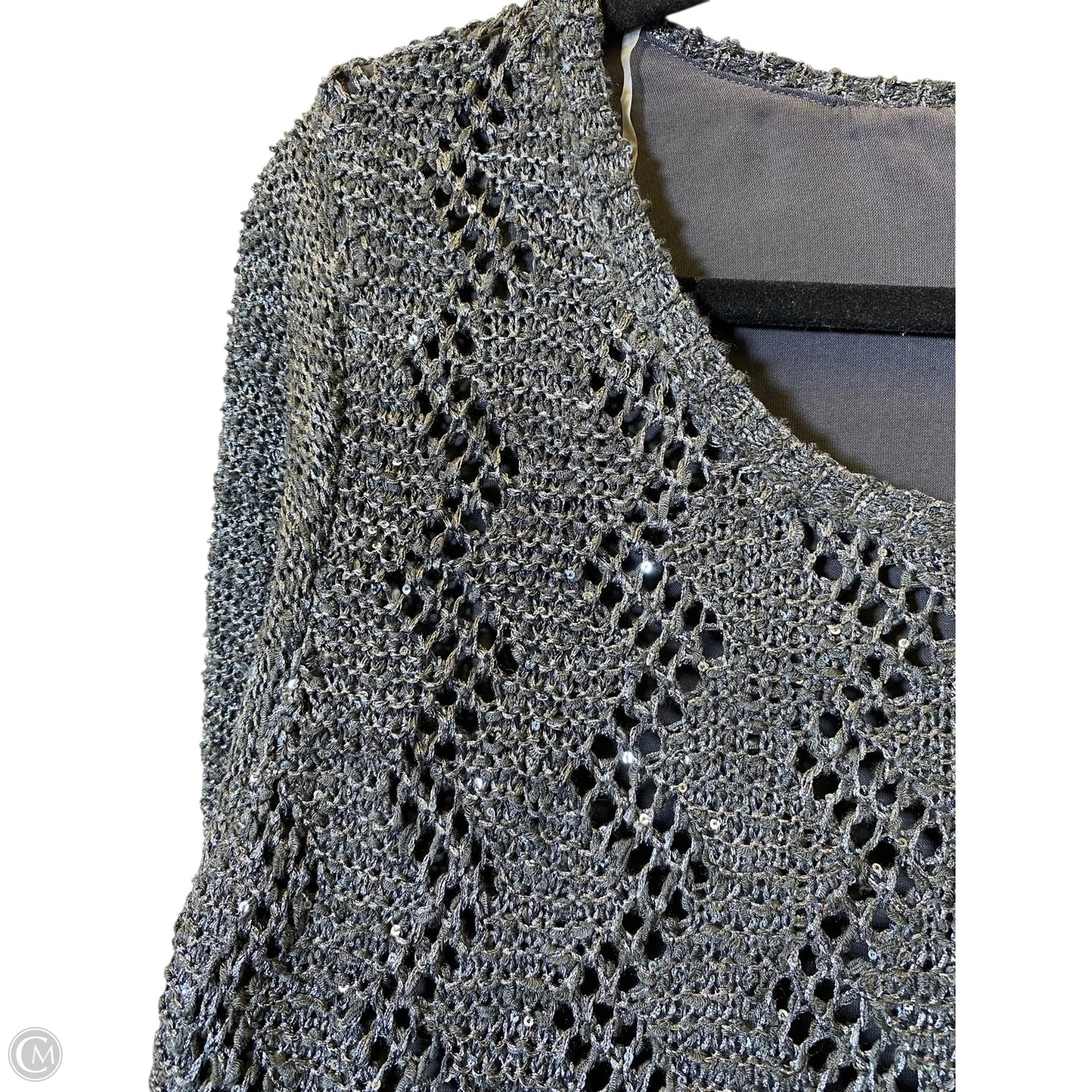 Sweater By Roz And Ali In Grey, Size: Xl