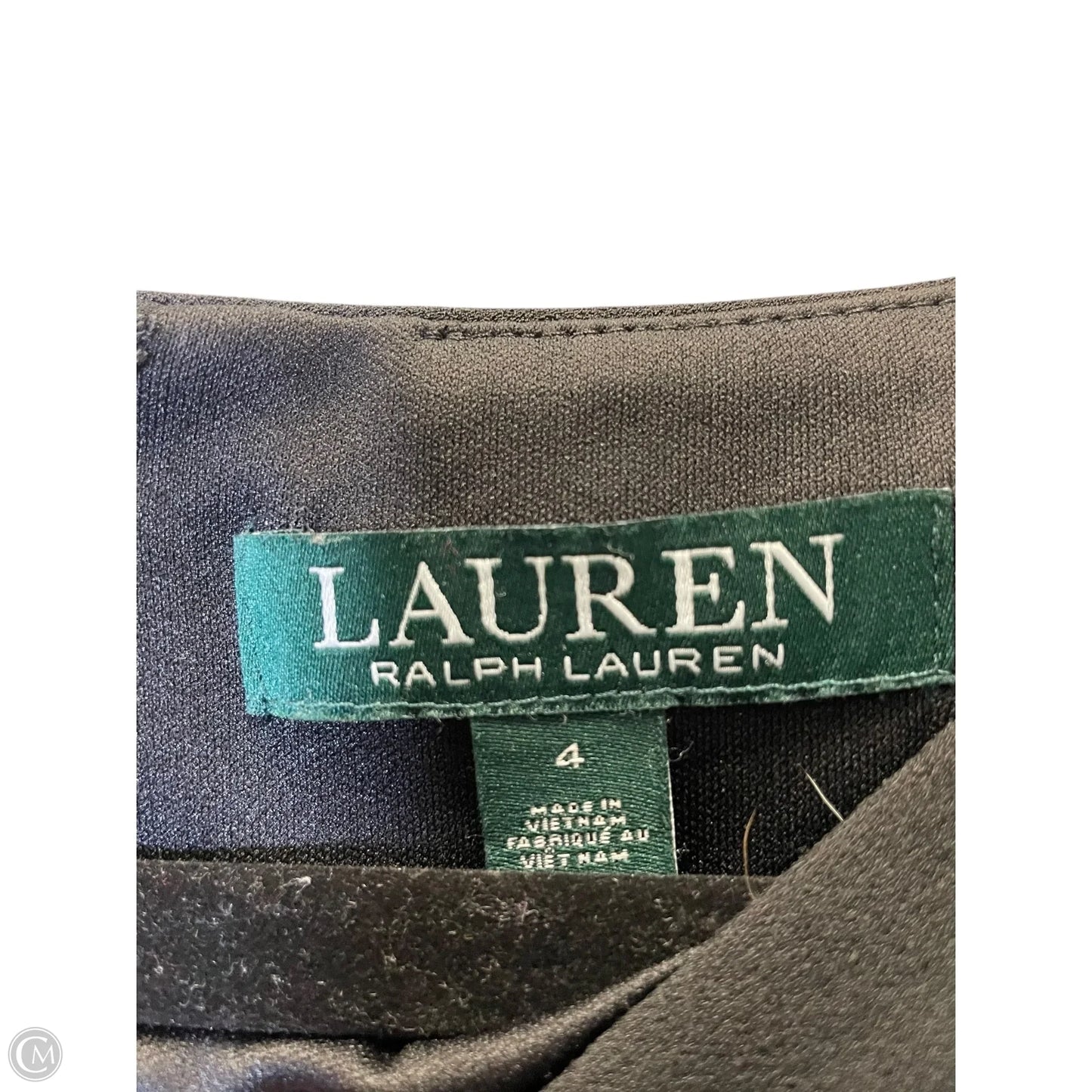 Dress Casual Midi By Lauren By Ralph Lauren In Black, Size: S