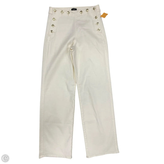 Pants Dress By Express In White Denim, Size: 2