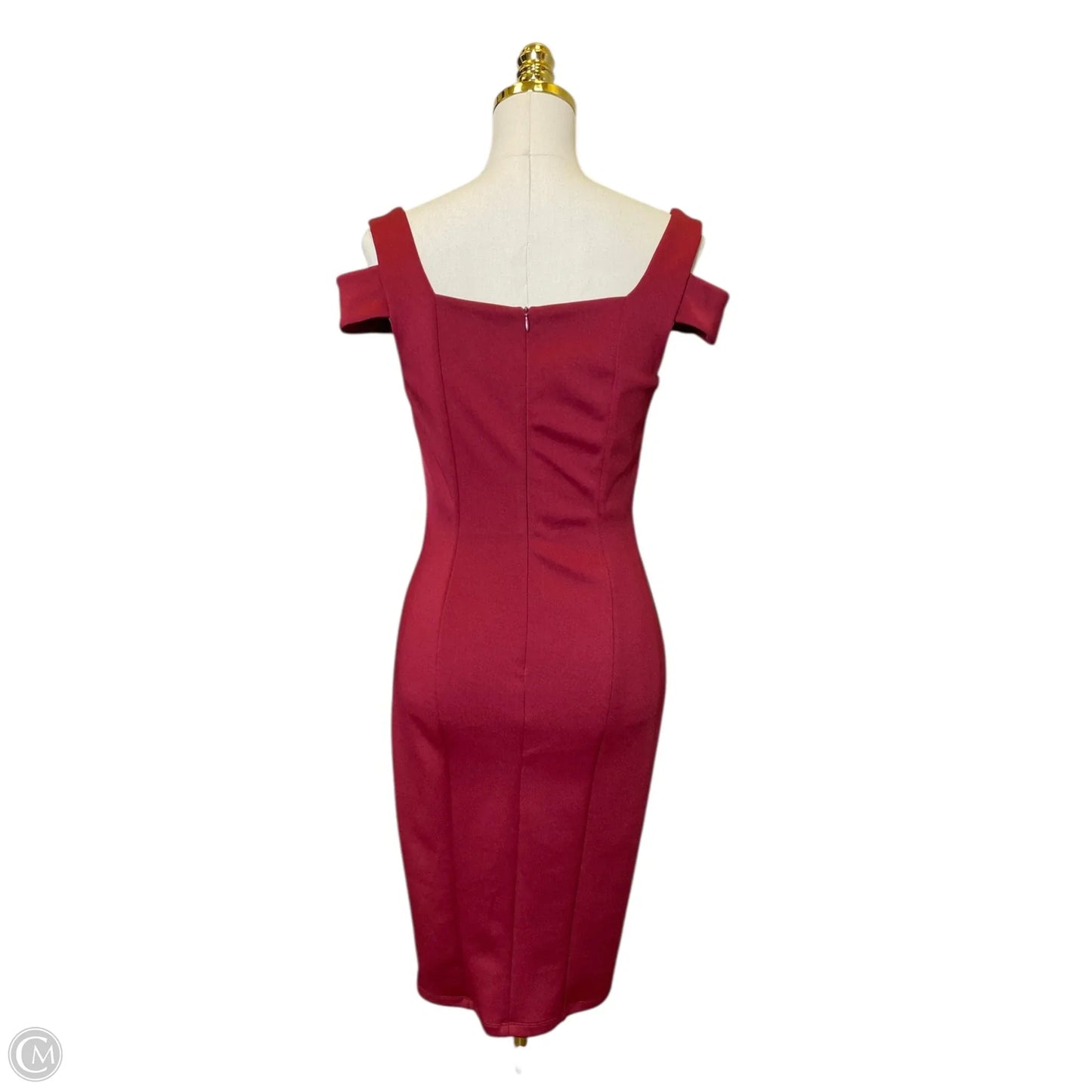 Dress Party Midi By Enfocus In Maroon, Size: 4