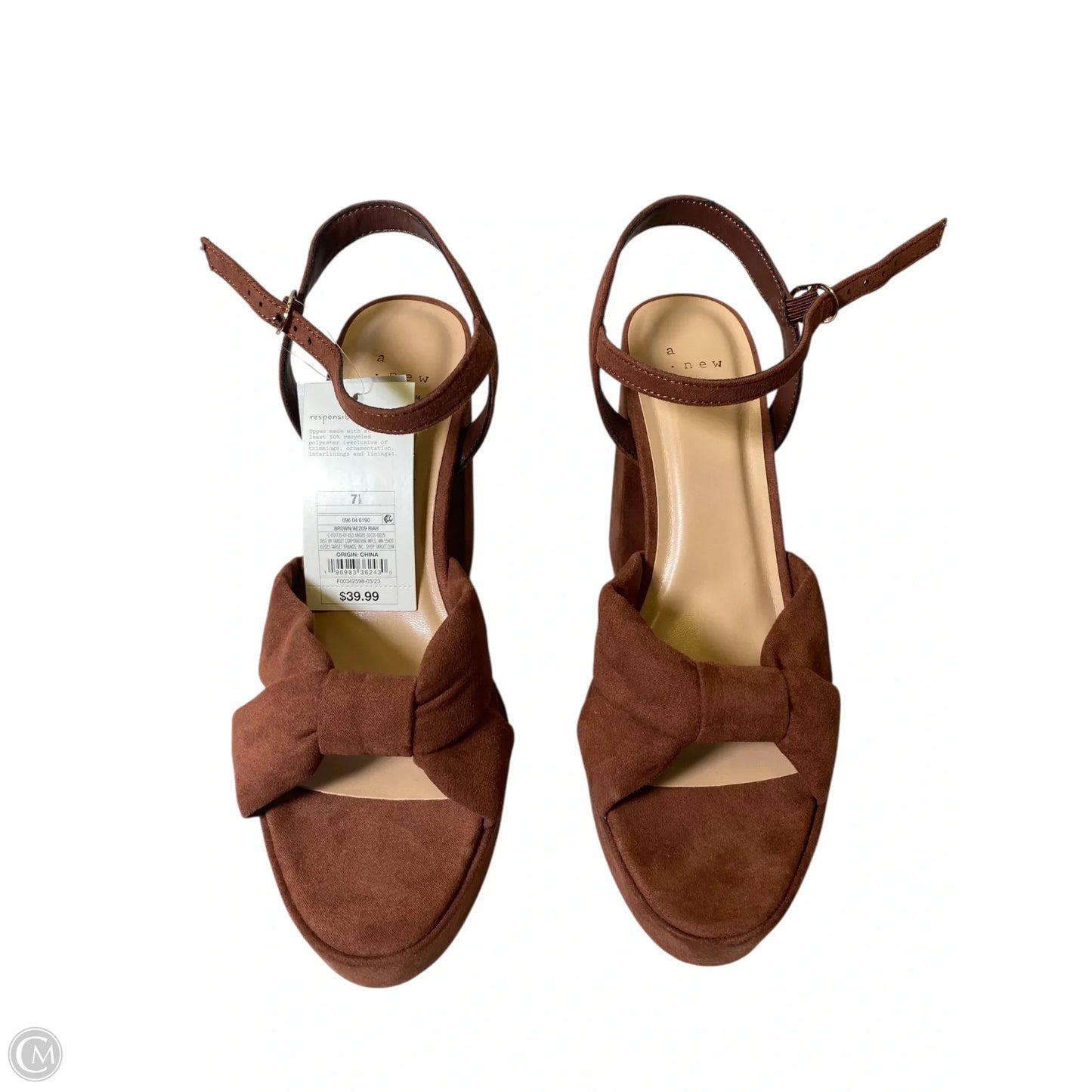 Shoes Heels Block By A New Day In Brown, Size: 7.5