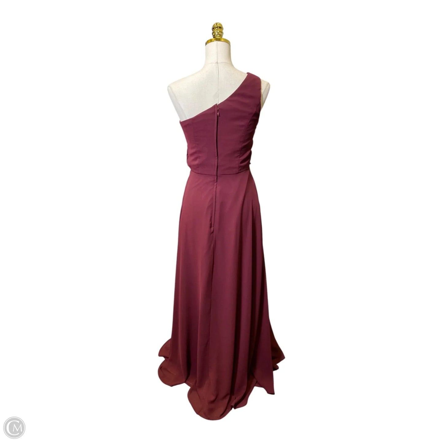 Dress Party Long By Mori Lee In Maroon, Size: M
