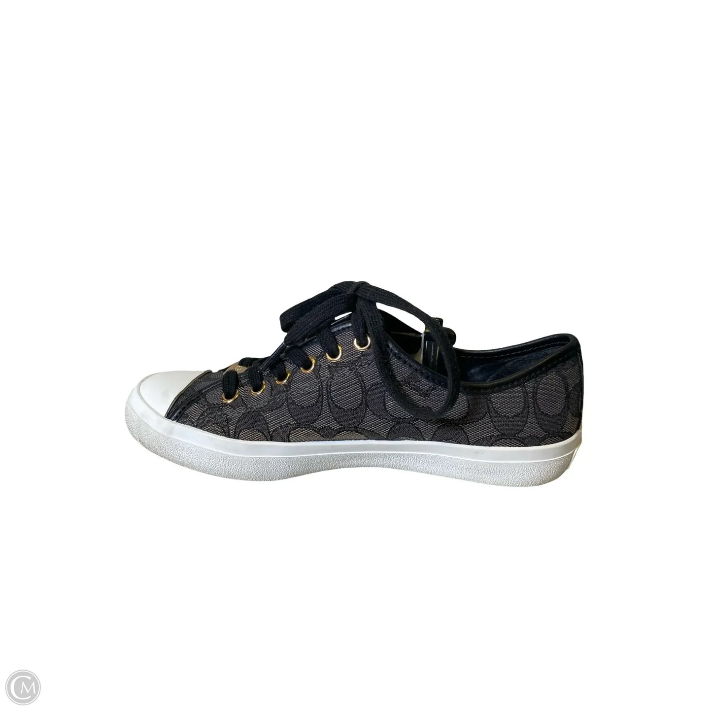Shoes Sneakers By Coach In Black & Grey, Size: 7.5