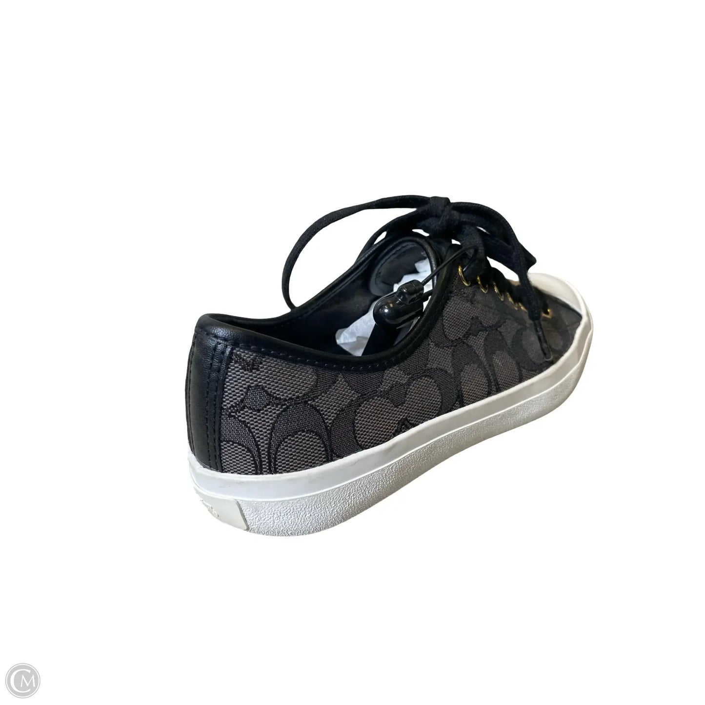 Shoes Sneakers By Coach In Black & Grey, Size: 7.5