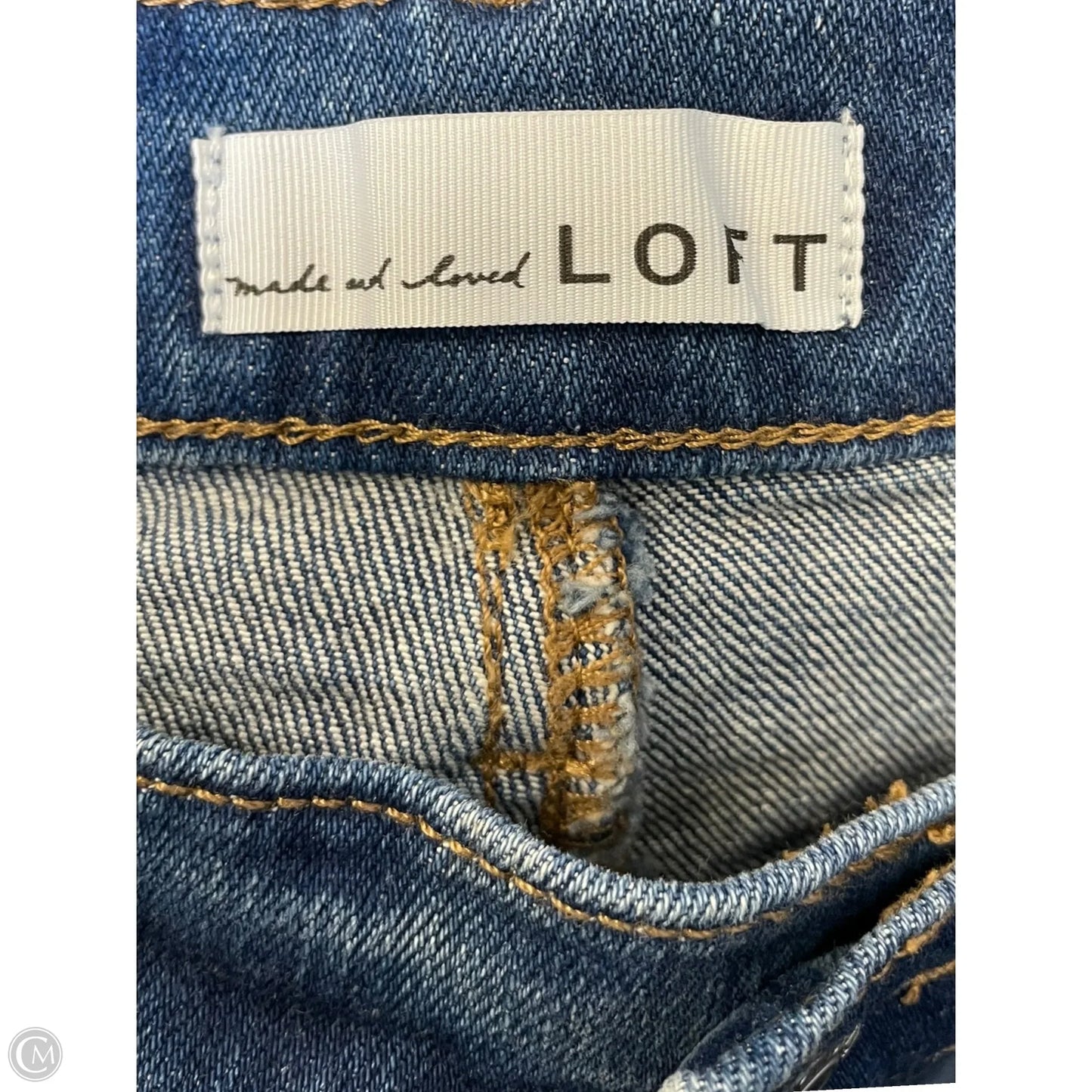 Jeans Boot Cut By Loft In Blue Denim, Size: 2