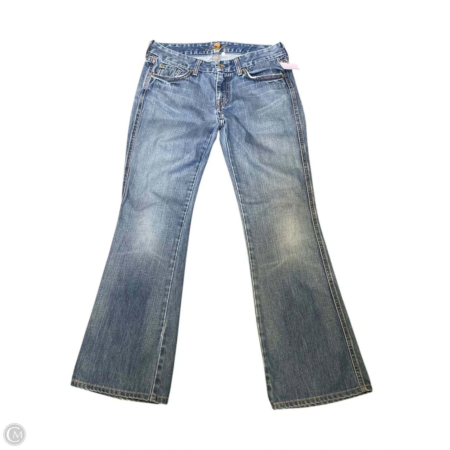 Jeans Boot Cut By Seven 7 In Blue Denim, Size: 8