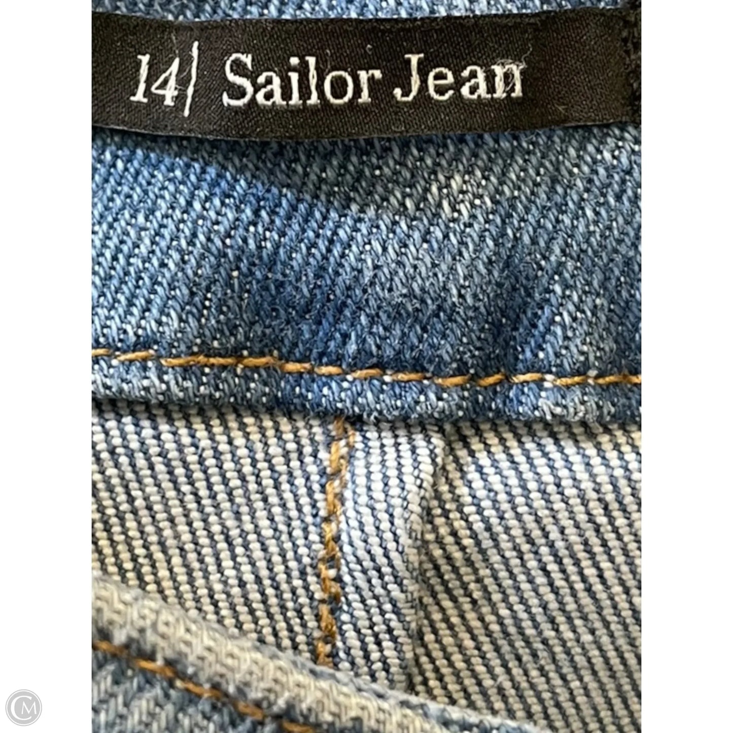 Jeans Straight By Talbots In Blue Denim, Size: 14