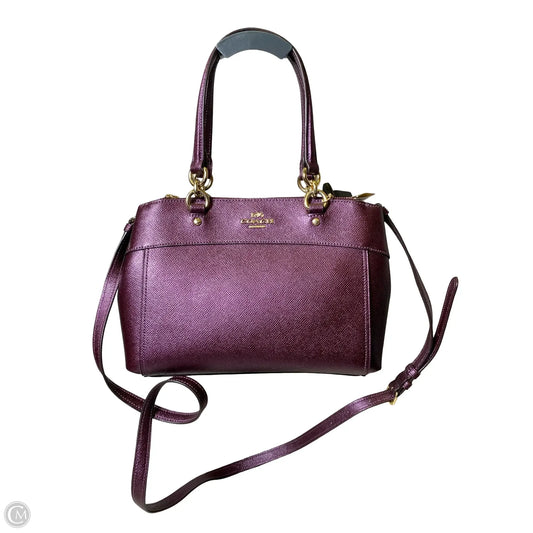Handbag Designer By Coach, Size: Medium