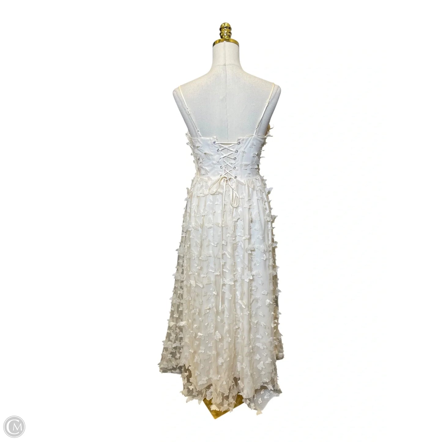Dress Casual Midi By Clothes Mentor In Cream, Size: M