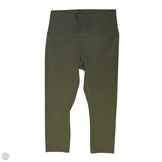 Athletic Leggings Capris By Lululemon In Green, Size: 6