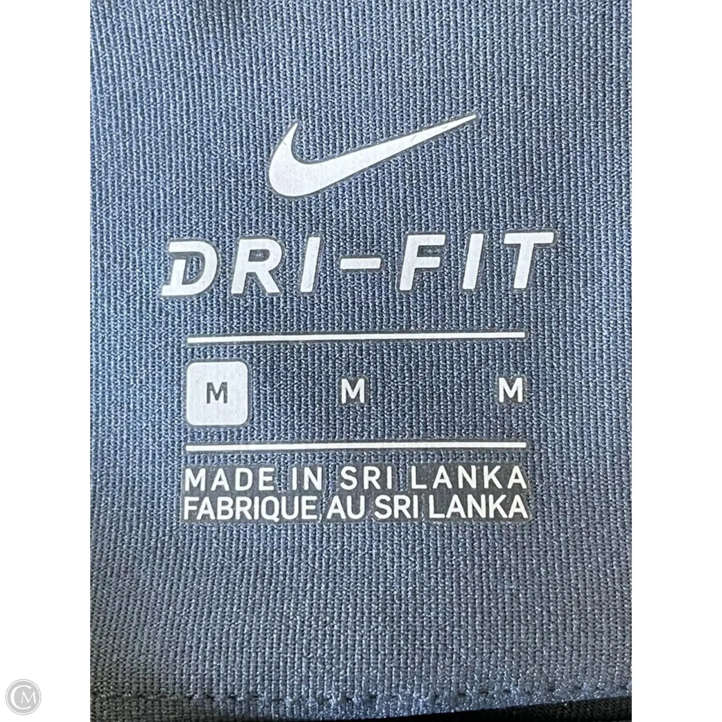 Athletic Leggings By Nike In Blue & Pink, Size: M