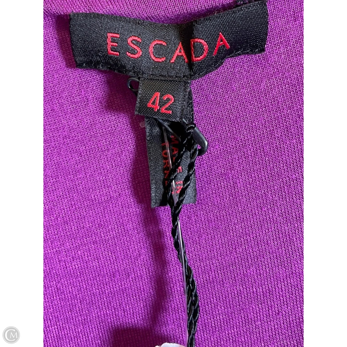 Blouse Designer By Escada In Purple, Size: 12