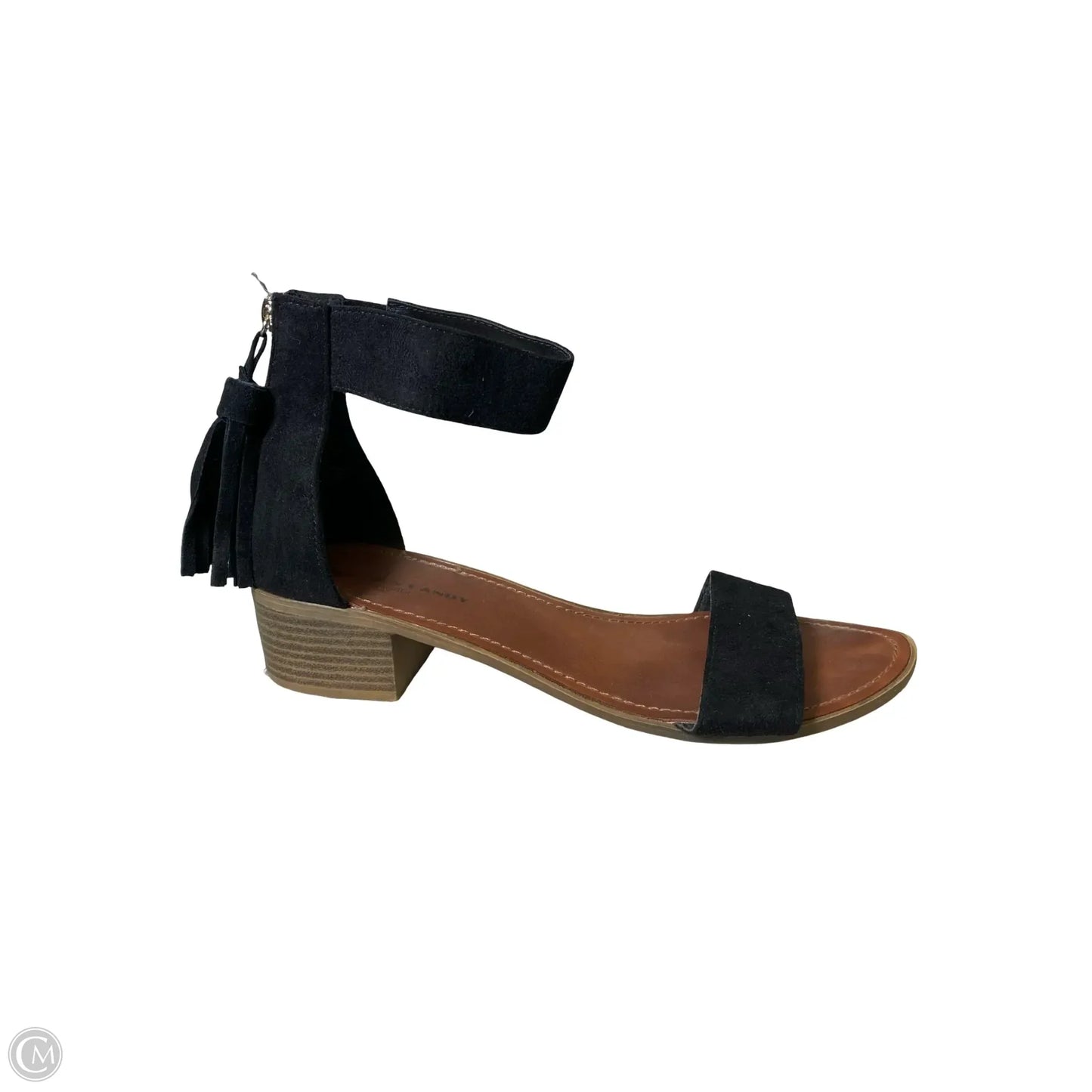 Sandals Heels Block By Rock And Candy In Black & Tan, Size: 11