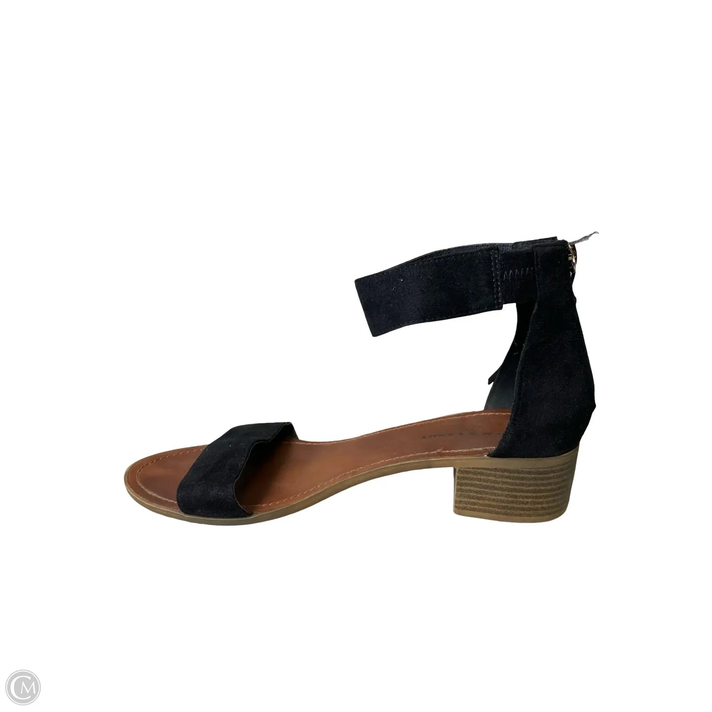 Sandals Heels Block By Rock And Candy In Black & Tan, Size: 11